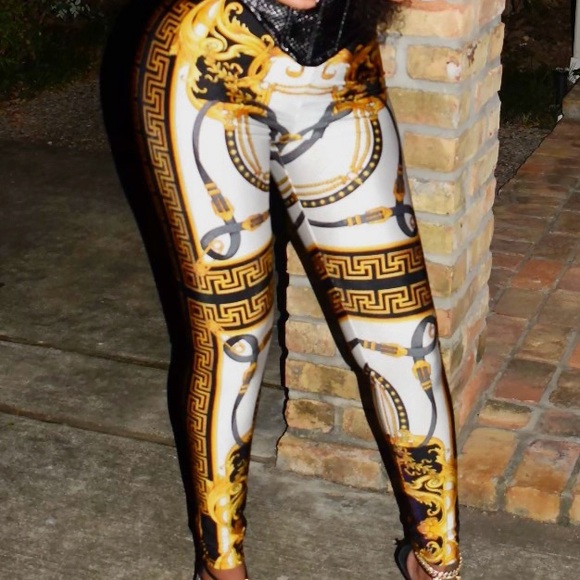 versace leggings womens